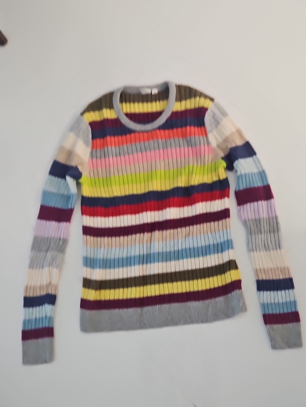 GAP Multicolor Striped Crewneck Sweater